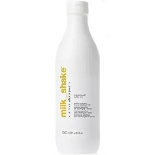 Milkshake Unisex Milk_shake Silver Shine Shampoo 1000ml - for Blonde or Grey Hair - One Size