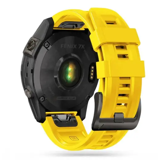 Tech-Protect IconBand išmaniojo laikrodžio dirželis Garmin Fenix 5/6/6 Pro/7 | silikoninis | geltonas