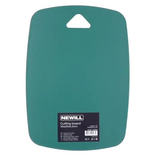 Cutting board plastic 35 x 25 x 0.5 cm green