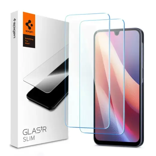 SPIGEN SLIM aizsargstikls telefonam Samsung Galaxy A16 4G | 5G caurspīdīgs 2 gab.