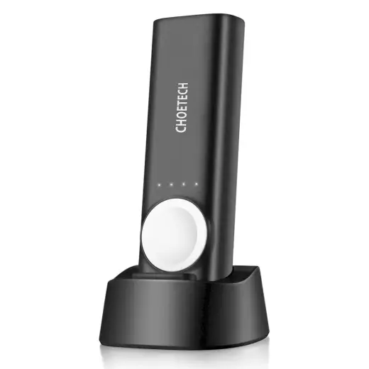 Choetech Power Bank 5000mAh USB 2.1A | Wireless Charger Qi MFI to Apple Watch black (T315)
