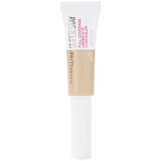 Maybelline, SuperStay Full Coverage, Cream Concealer, 15, Beige Light, 6 ml