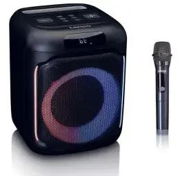 Skaļrunis Lenco PA-101BK Compact IPX4 Party Speaker + Wireless Microphone