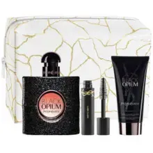 Black Opium Gift Set EDP 50 ml, body lotion 50 ml, and mascara 2.6 ml.