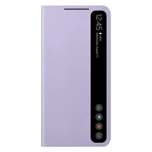 EF-ZG990CVE Samsung Clear View Cover for Galaxy S21 FE Lavender