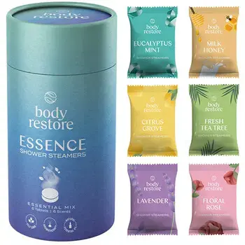 Body Restore Mix Shower Steamers ( 6 ks ) - Sada aromatických tablet do sprchy
