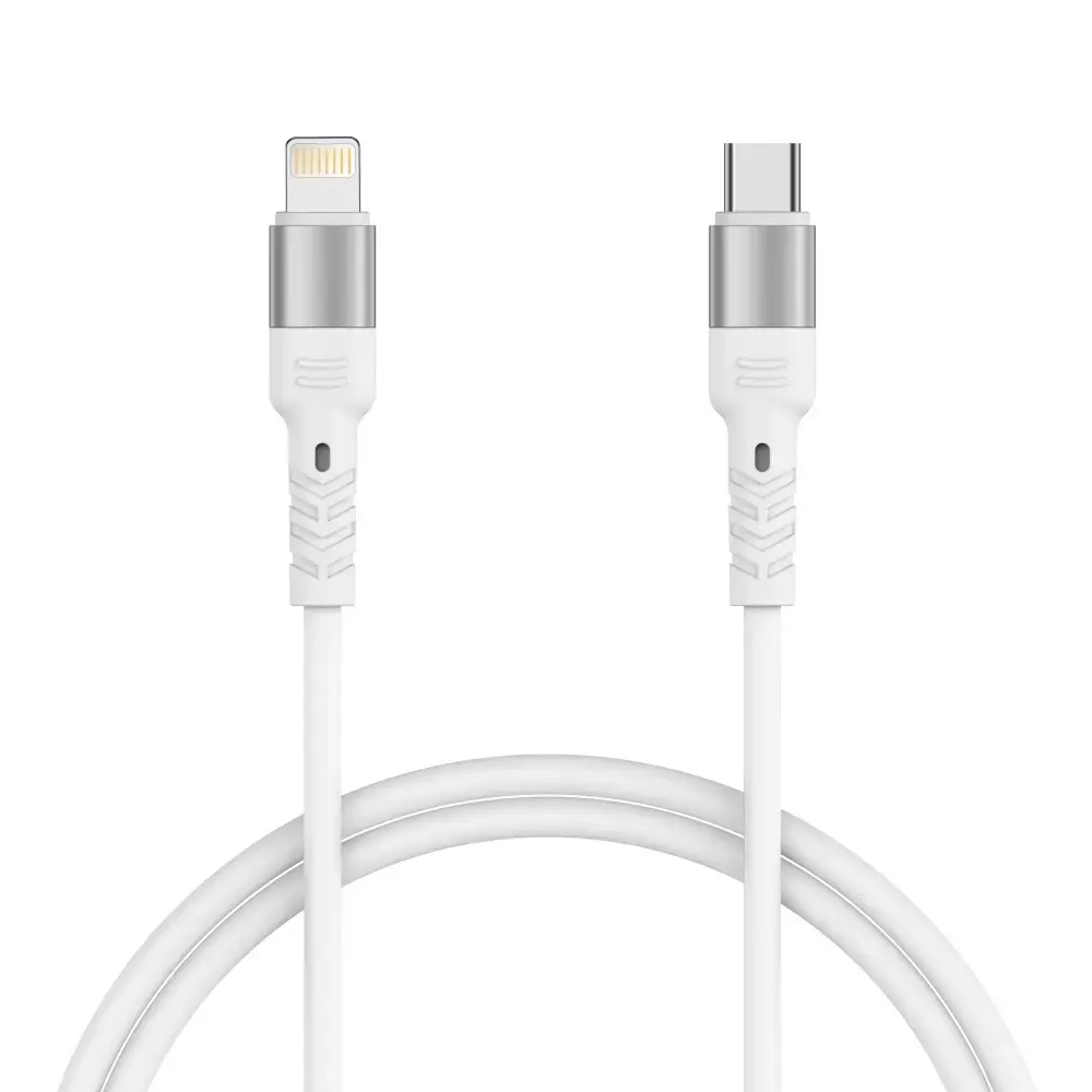 Forever Core High Power vads | USB-C uz Lightning | 20W | 1.5m | balts