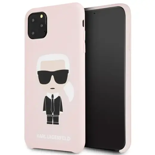 KLHCN65SLFKPI Karl Lagerfeld Silicone Cover for iPhone 11 Pro Max Pink