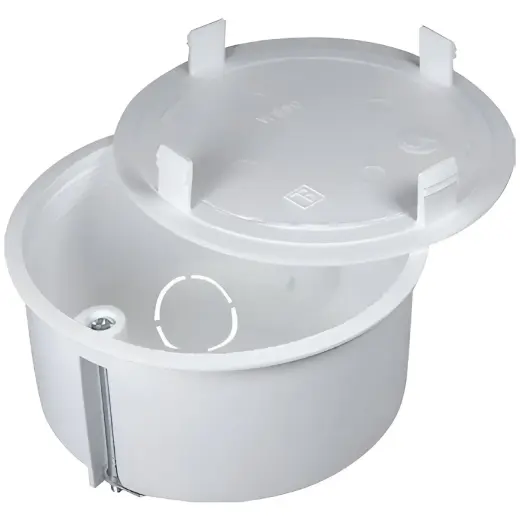 Montāžas kārba h-49mm D83mm ar vāku reģipsim