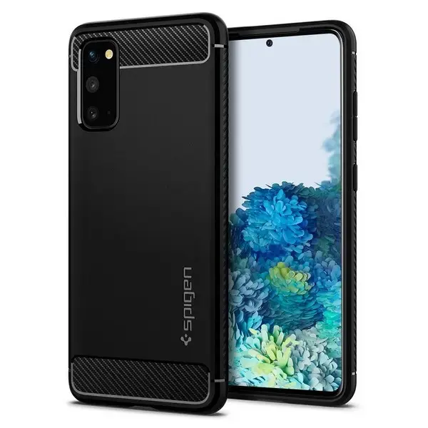 Чехол Spigen Rugged Armor для Samsung Galaxy S20 в черном цвете