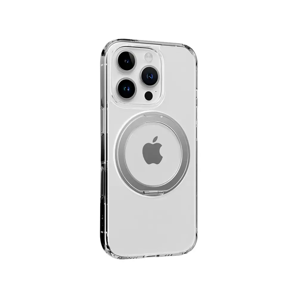 Rock Crystal Rotating Series Magnetic Case for Iphone 16 Pro Max transparent