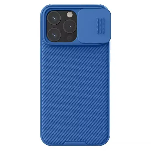 Nillkin CamShield Pro PC+TPU Case for Iphone 15 Pro blue