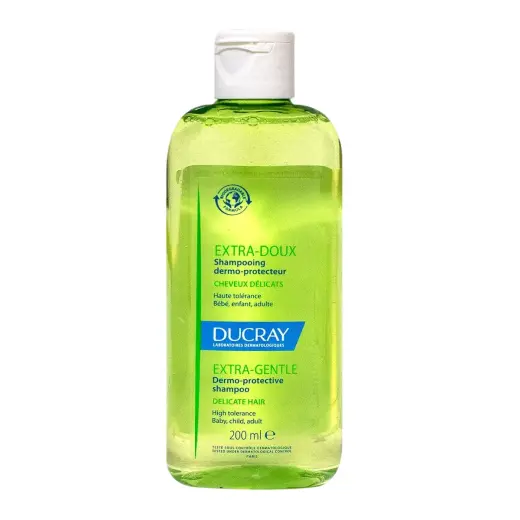 Ducray, Extra Gentle, Hair Shampoo, Soothing Dermo-Protector, 200 ml