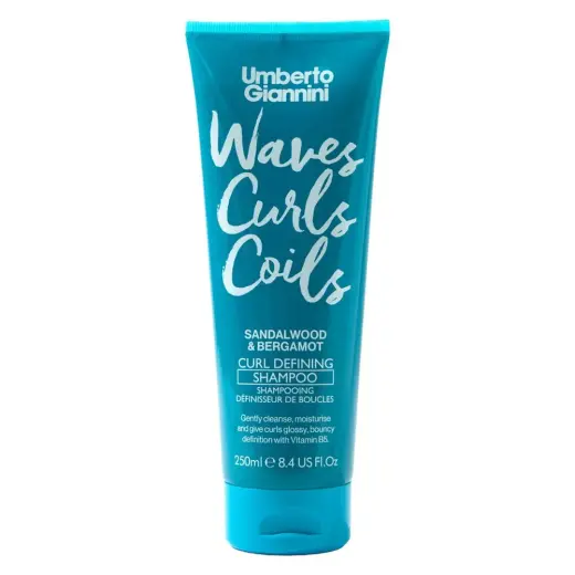 Umberto Giannini, Waves Curls Coils, Hair Shampoo, Defining & Moisturising, 250 ml