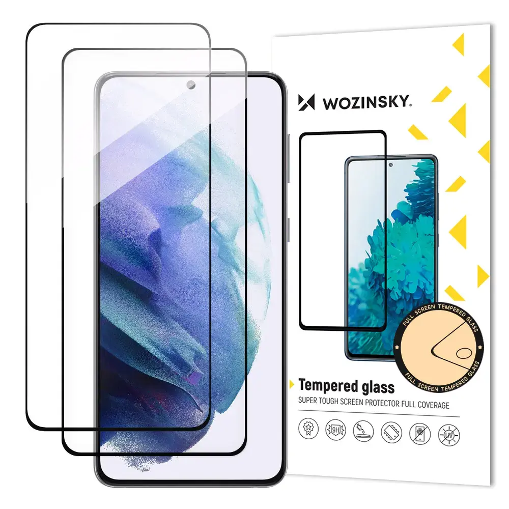 Wozinsky Full Glue aizsargstikls telefona ekrānam Galaxy S23 (2 gab.)