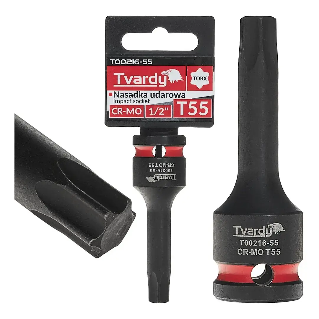 TORX löökpadrun 1/2" T55 CR-MO