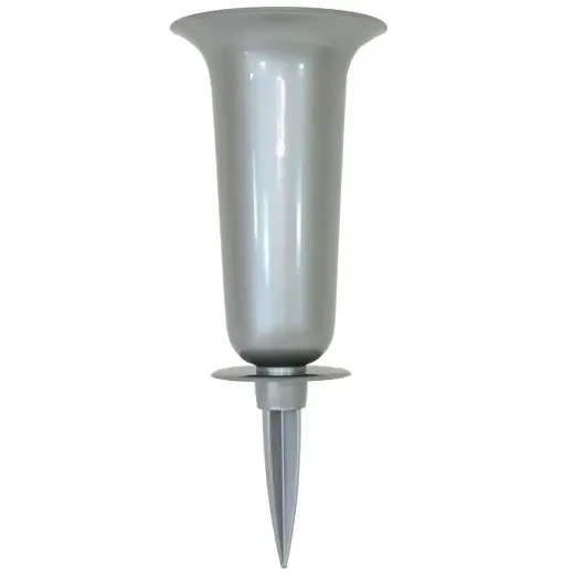 Flower pot-vase Dama 1, silver