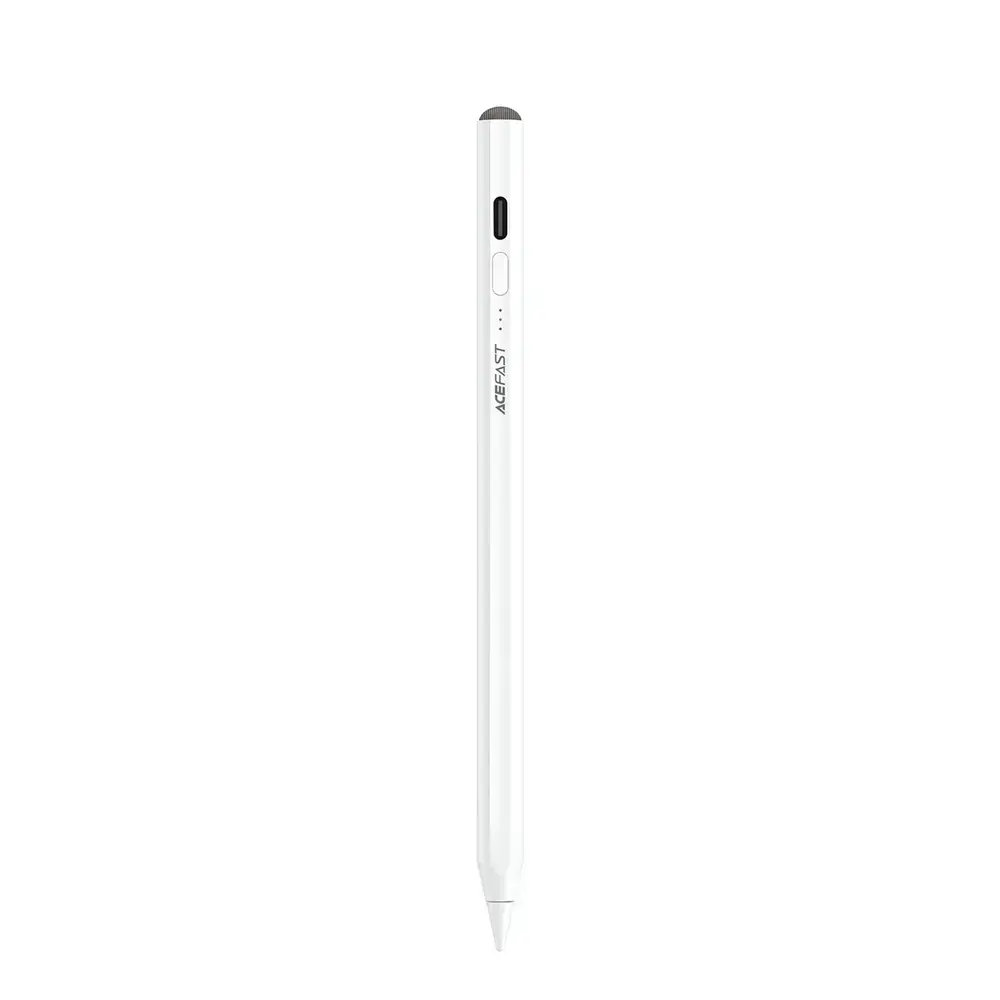 Acefast V2 Capacitive Stylus for iPad with 2 Interchangeable Tips - White