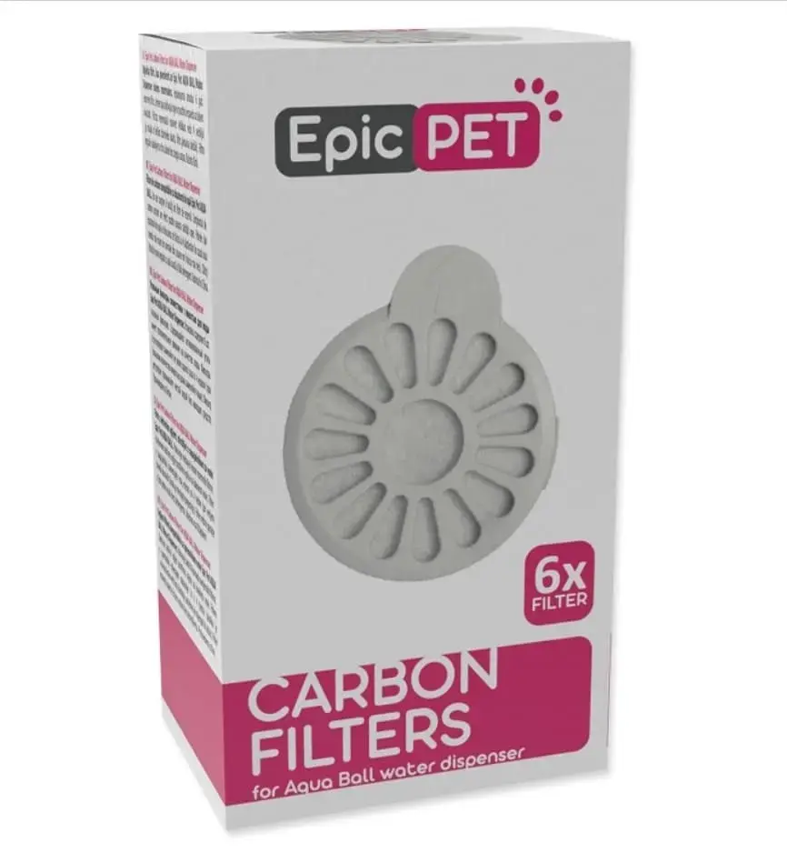 Filtru komplekts - Placek Cat Epic Pet Carbon filters for Aqua Ball water dispenser 6 gab.