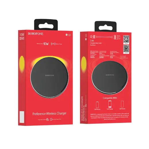 Borofone BQ3 wireless charger 10W black