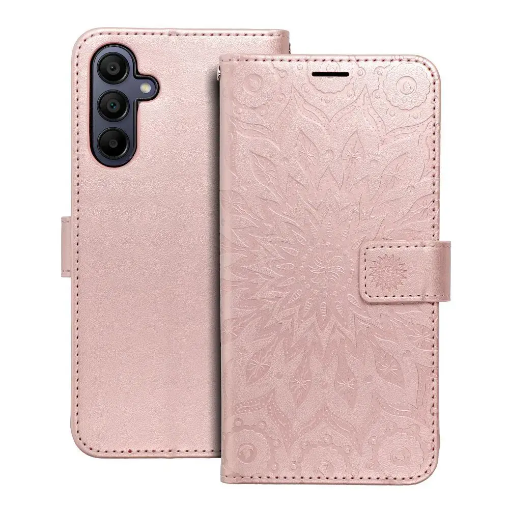 MEZZO mandala raamatutüüpi telefoni ümbris Samsung Galaxy A15 4G (A155) | A15 5G (A156) roosa