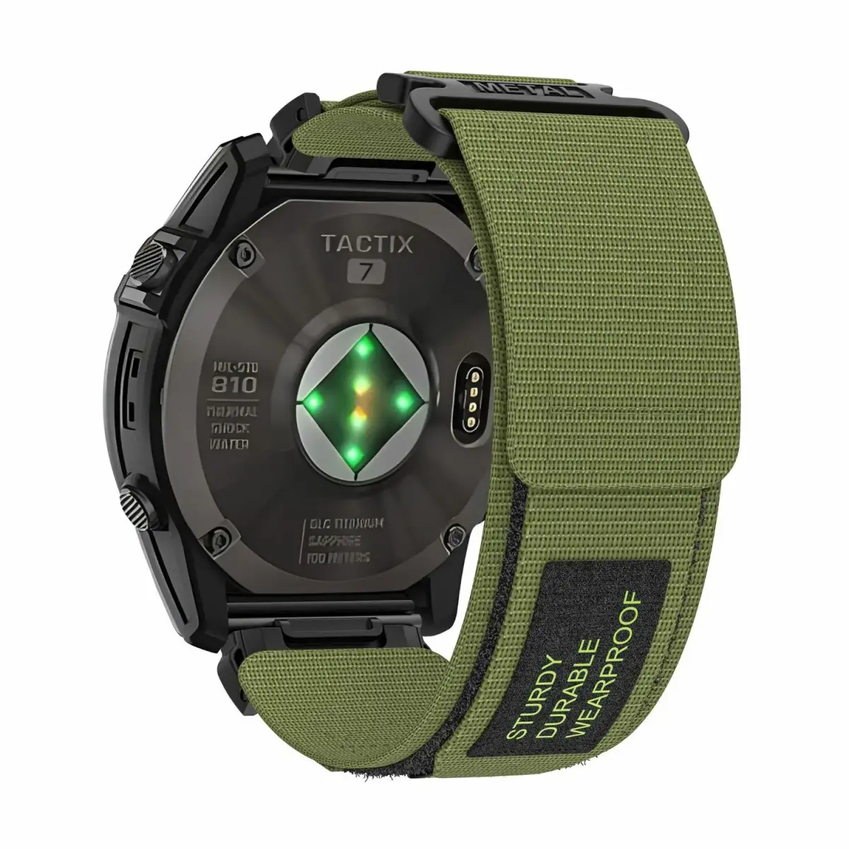 Nylon loop for Garmin 26mm design 1 green