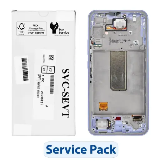 ServicePack LCD Display SAMSUNG A34 5G A346B Purple GH82-31200D