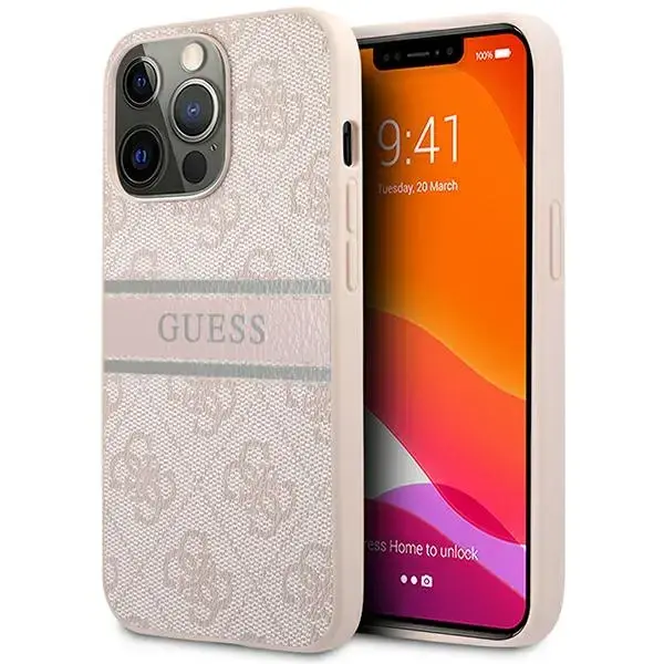Guess telefona maciņš priekš iPhone 13 Pro rozā