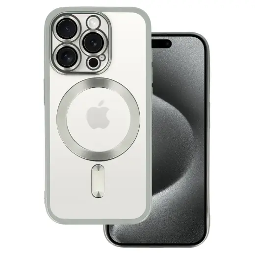 Metallic telefono dėklas su MagSafe palaikymu Samsung Galaxy S26 (S942) sidabrinis