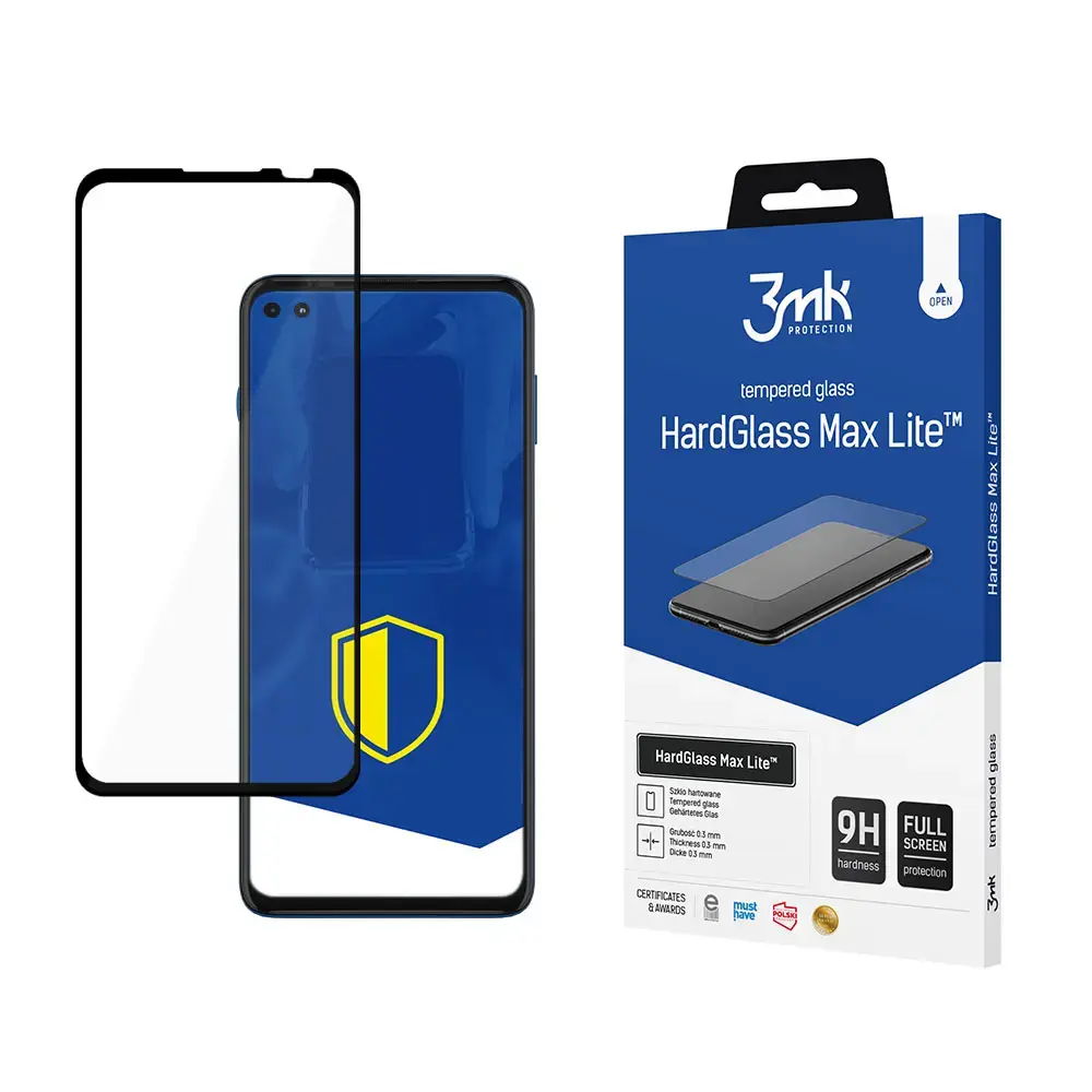 Motorola Moto G100 5G Black - 3mk HardGlass Max Lite™ screen protector