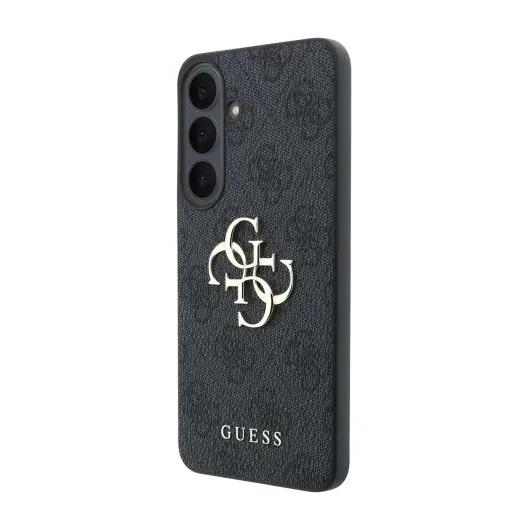 Guess PU 4G Metal Logo Case for Samsung Galaxy S26 FE Black