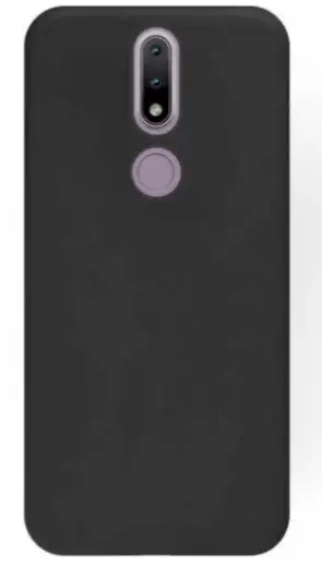 Fusion Soft Matte Back Case silicone case for Nokia 2.4 black