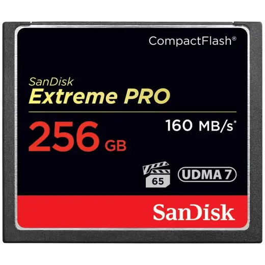 SANDISK Extreme PRO CF 160MB/s 256 GB VPG 65, UDMA 7