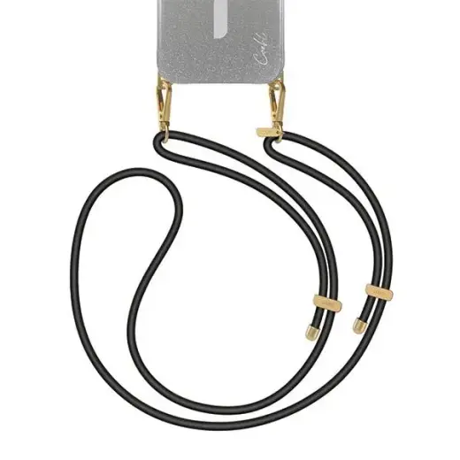 UNIQ Coehl Laurel uniwersalna smycz do telefonu czarny|black