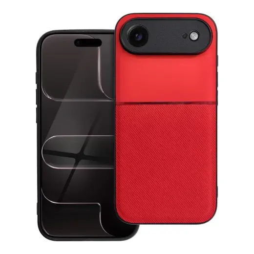 NOBLE telefono dėklas iPhone 17 Air raudonas