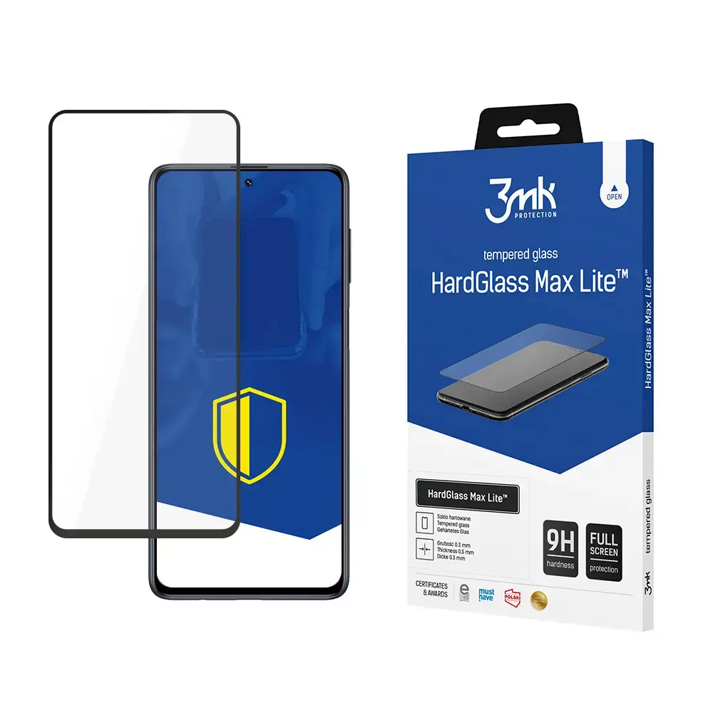 3mk HardGlass Max Lite tempered glass for phone Samsung Galaxy M51 Black