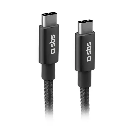 SBS data transfer and charging cable | USB-C to USB-C | 25W | gray