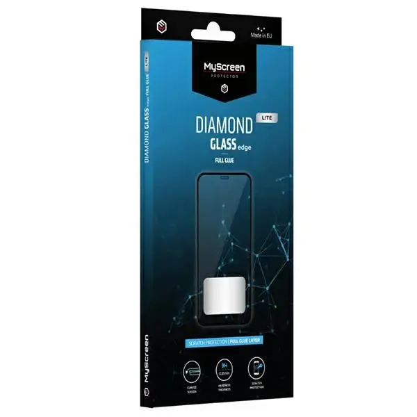 MS Diamond Glass Edge Lite Oppo A55 4G Full Glue Black