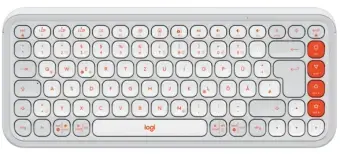 Klaviatūra Logitech POP ICON KEYS OFF White Orange US