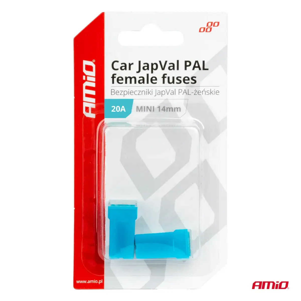 Car JapVal PAL Female fuses 20A AMIO-03435
