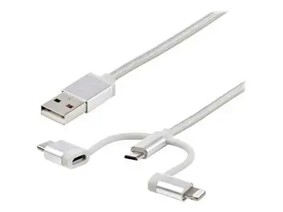 StarTech.com USB Lightning cable - USB | USB-C - 1 m