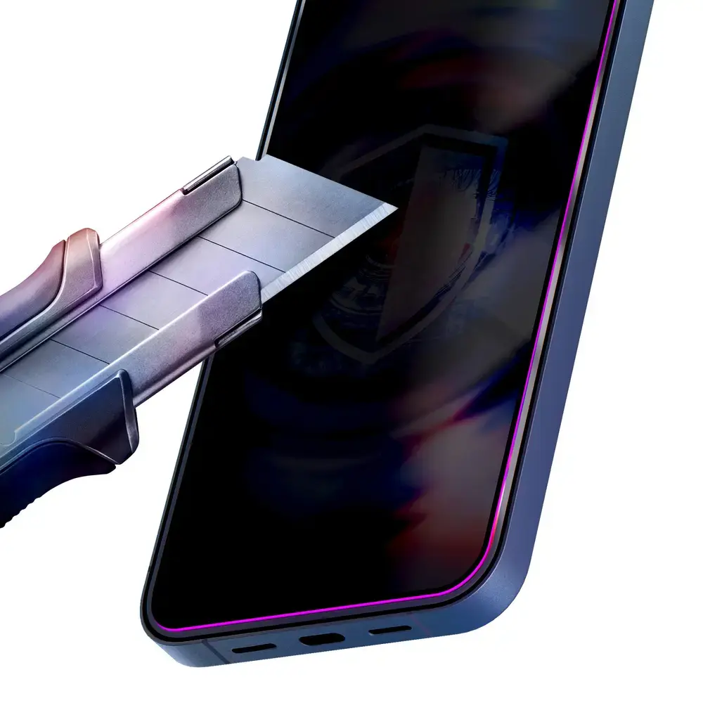3mk HardGlass Max Privacy aizsargstikls telefona ekrānam iPhone 15 Pro (privātuma efekts) ar uzstādīšanas rāmi