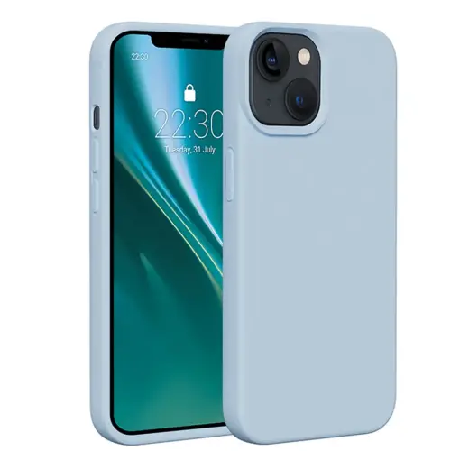 Etteri Silicone telefono dėklas iPhone 15 šviesiai mėlynas