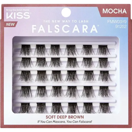 KISS, Ciglia Finte, Falscara Multi Wisps Mocha - 24 Pieces (Ciglia Artificiali)