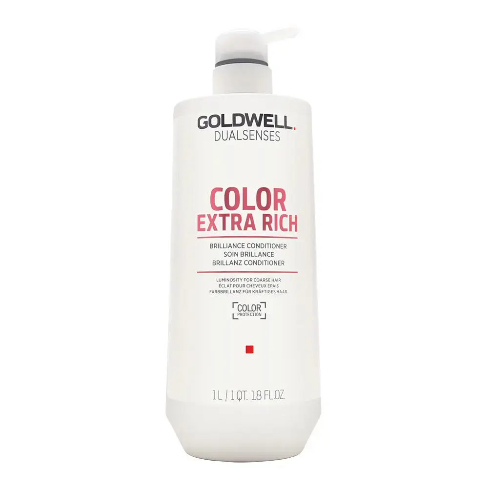 Goldwell Dual Senses Color Extra Rich Brilliance Conditioner 1000Ml in Clear