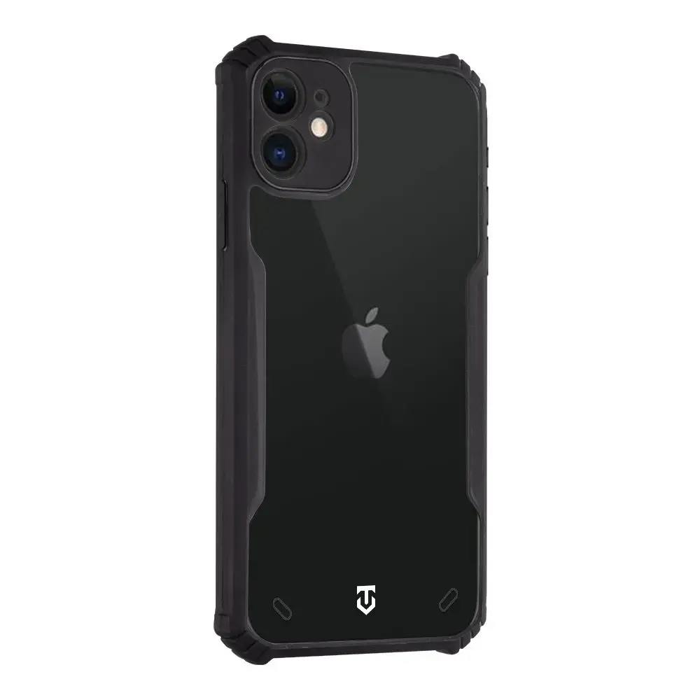 Tactical Quantum Stealth maciņš Apple iPhone 11 caurspīdīgs|melns