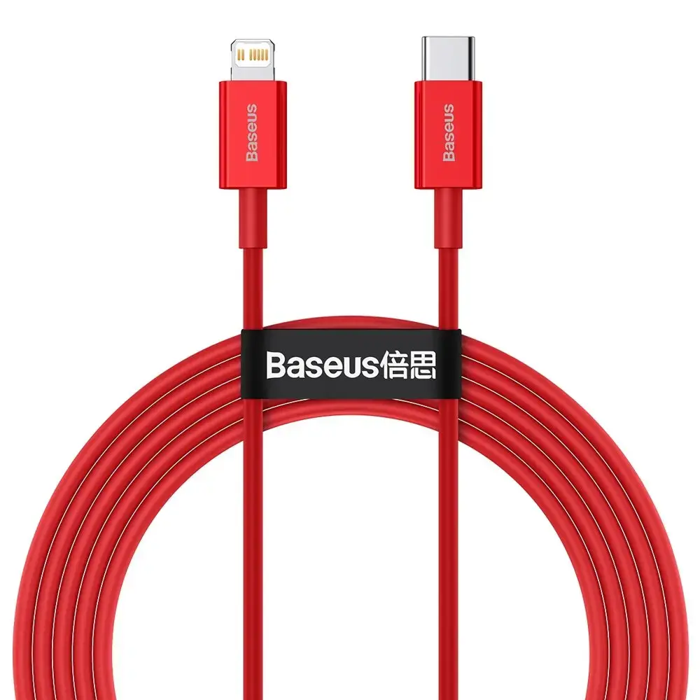 Baseus Superior USB Typ C - Lightning fast charging data cable Power Delivery 20 W 2m Red (CATLYS-C09)
