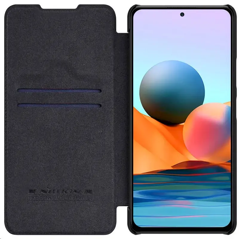 Nillkin Qin Book Case for Xiaomi Redmi Note 10 Pro|10 Pro Max Black
