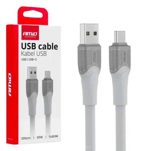 AMiO X111 провод для передачи данных и зарядки | USB-A на USB-C | 60W | 2m