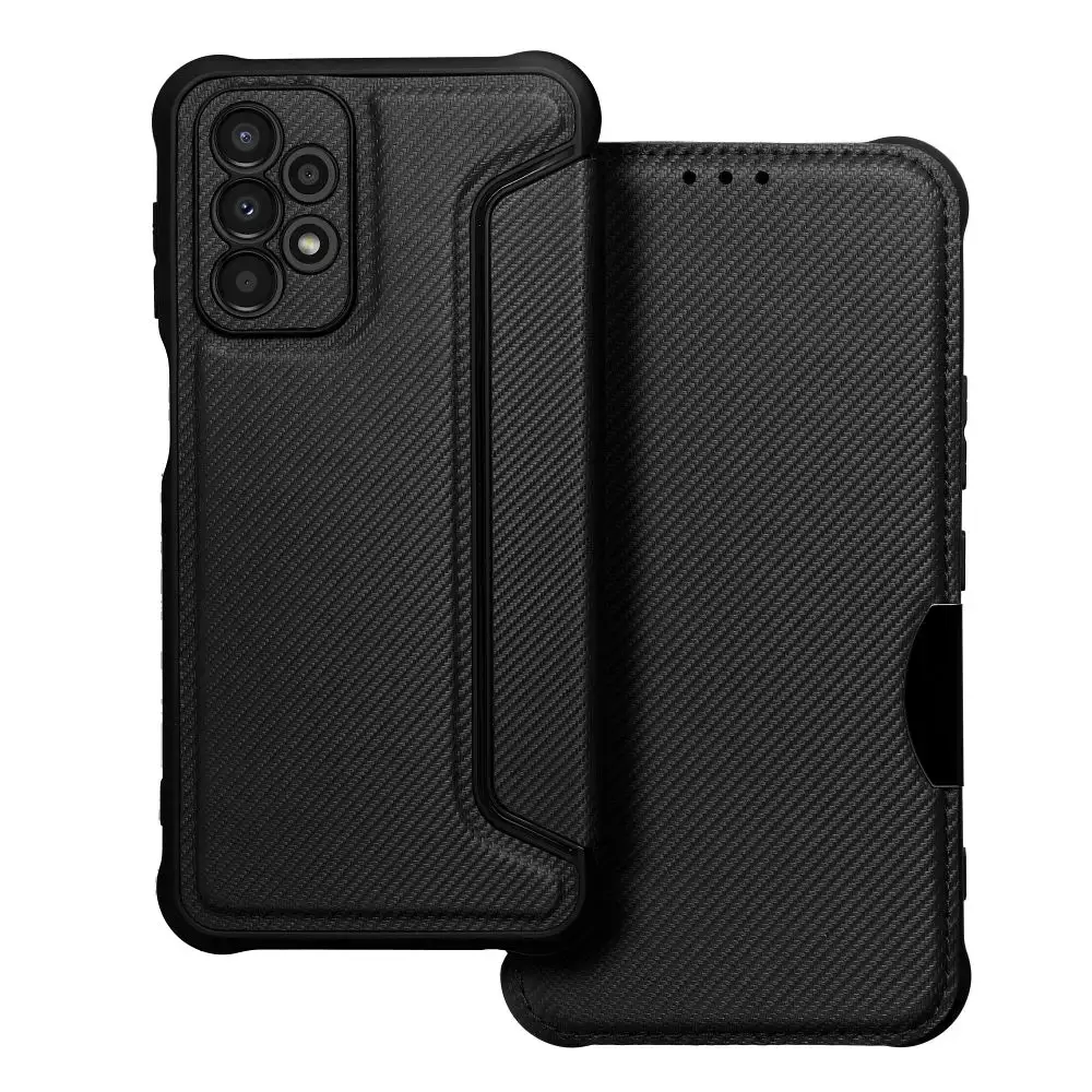 RAZOR grāmatveida maciņš telefonam Samsung Galaxy A23 5G (A236) melns